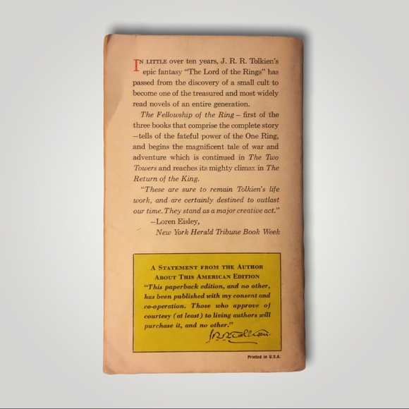 𝅺The Fellowship of the Ring by J.R.R. Tolkien - Picture 5 of 5